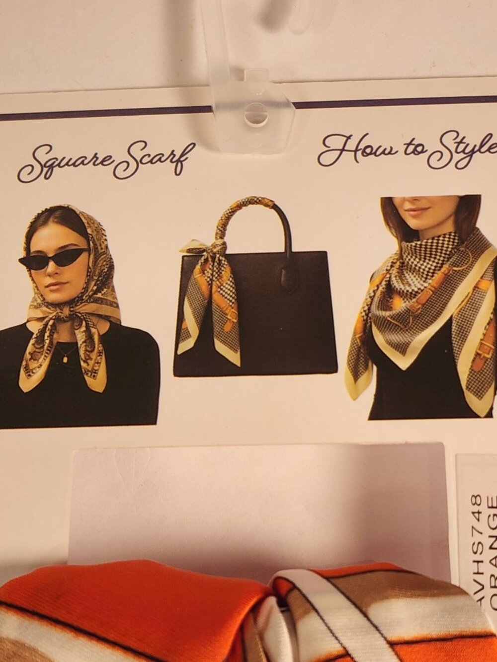 NWT Adrienne Vittadini Convertible Hair Scarves set of 2 GORGEOUS print - Picture 7 of 10